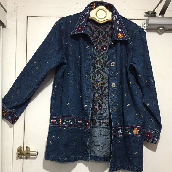 DEINIM & Co. EMBROIDERY FLORAL JACKETS SIZE S - Picture 11 of 11
